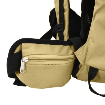 Wandelrugzak 80 L oxford stof kakikleurig 5