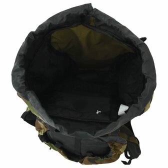 Wandelrugzak 100 L camouflage oxford stof groen 7