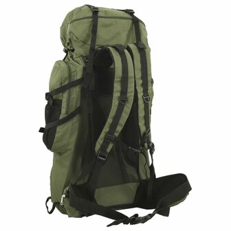 Wandelrugzak 100 L oxford stof legergroen 3