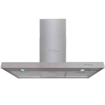 Afzuigkap plat 900 mm roestvrij staal 3