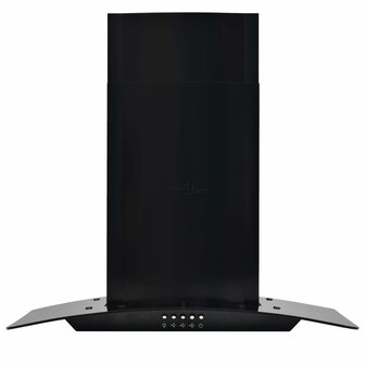 Wandafzuigkap 756 m&sup3;/u 60 cm roestvrij staal zwart 2