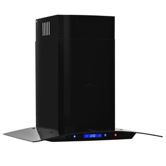 Wandafzuigkap 756 m&sup3;/u 60 cm roestvrij staal zwart 4