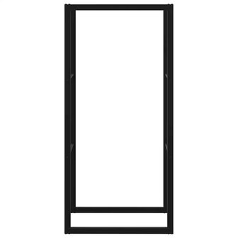 Haardhoutrek 55x30x116 cm staal zwart 5