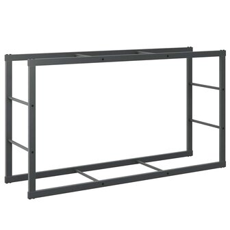 Haardhoutrek 110x30x61 cm staal zwart 2