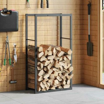 Haardhoutrek 110x30x61 cm staal zwart 3