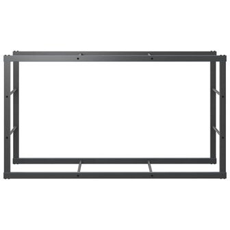 Haardhoutrek 110x30x61 cm staal zwart 5