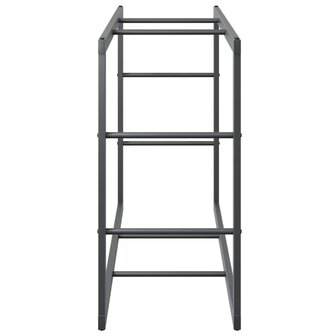 Haardhoutrek 110x30x61 cm staal zwart 6