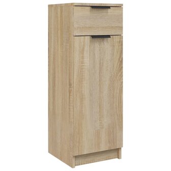 Badkamerkast 32x34x90 cm bewerkt hout sonoma eikenkleurig 2