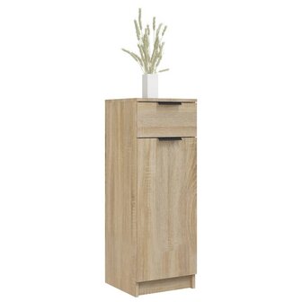Badkamerkast 32x34x90 cm bewerkt hout sonoma eikenkleurig 4