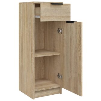 Badkamerkast 32x34x90 cm bewerkt hout sonoma eikenkleurig 7