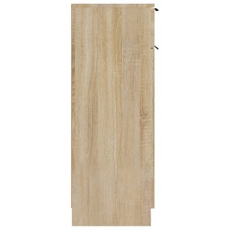 Badkamerkast 32x34x90 cm bewerkt hout sonoma eikenkleurig 8