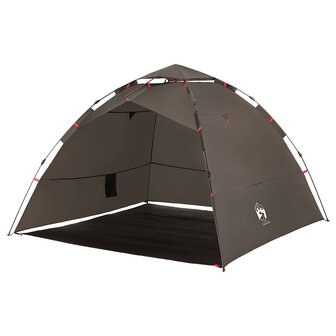 Tent 4-persoons snelontgrendeling bruin 4