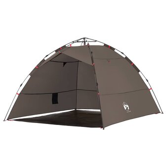 Tent 4-persoons snelontgrendeling bruin 5
