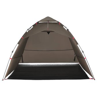 Tent 4-persoons snelontgrendeling bruin 6