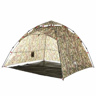 Tent 4-persoons snelontgrendeling camouflage 4