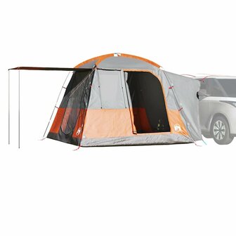 Autotent 4-persoons waterdicht grijs en oranje 1