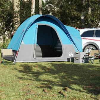 Autotent 4-persoons waterdicht blauw 4