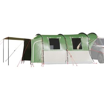 Autotent 4-persoons waterdicht groen 1