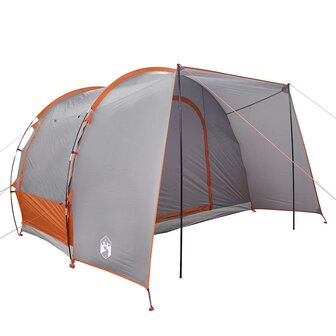 Autotent 2-persoons waterdicht grijs en oranje 5