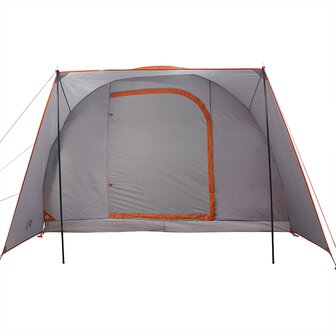 Autotent 2-persoons waterdicht grijs en oranje 6