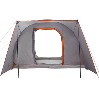 Autotent 2-persoons waterdicht grijs en oranje 7