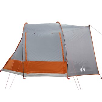 Autotent 2-persoons waterdicht grijs en oranje 8