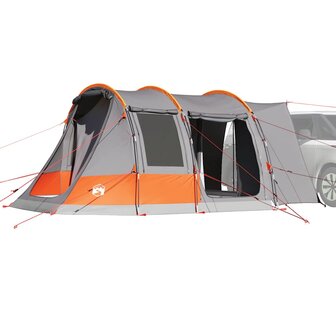 Autotent 2-persoons waterdicht grijs en oranje 1