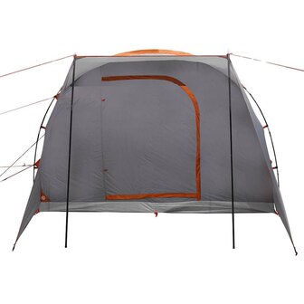 Autotent 2-persoons waterdicht grijs en oranje 6