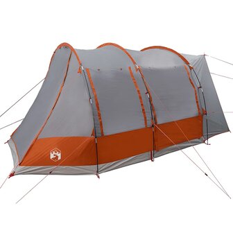Autotent 2-persoons waterdicht grijs en oranje 9