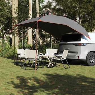 Autotent waterdicht grijs en oranje 3