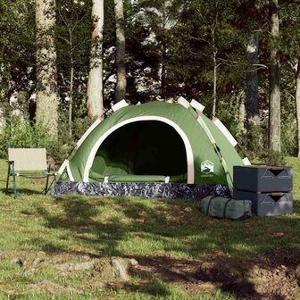 Tent 2-persoons snelontgrendeling groen 3
