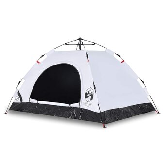 Tent 2-persoons snelontgrendeling verduisterende stof wit 2