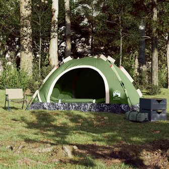 Tent 3-persoons snelontgrendeling groen 3