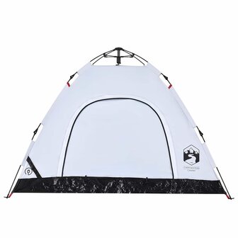 Tent 3-persoons snelontgrendeling verduisterende stof wit 7