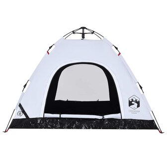 Tent 3-persoons snelontgrendeling verduisterende stof wit 8