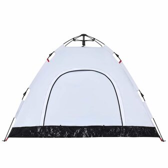 Tent 3-persoons snelontgrendeling verduisterende stof wit 9