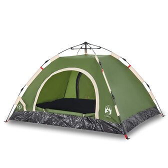 Tent 4-persoons snelontgrendeling groen 2