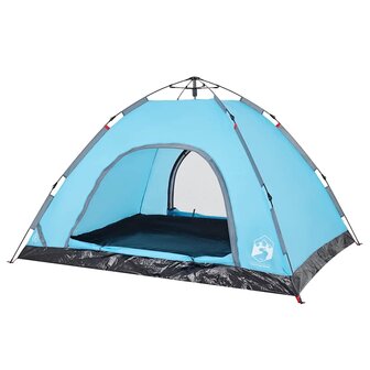 Tent 4-persoons snelontgrendeling blauw 5