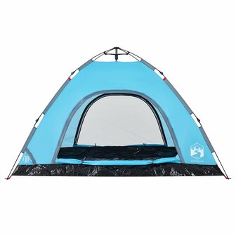Tent 4-persoons snelontgrendeling blauw 8