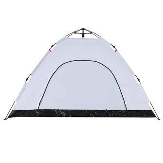 Tent 4-persoons snelontgrendeling verduisterende stof wit 9