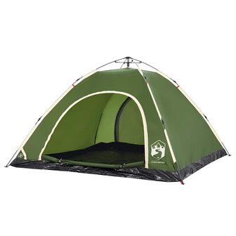 Tent 5-persoons snelontgrendeling groen 4