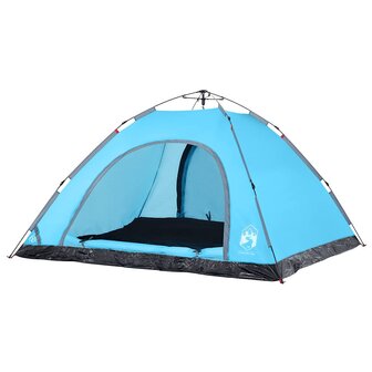 Tent 5-persoons snelontgrendeling blauw 4
