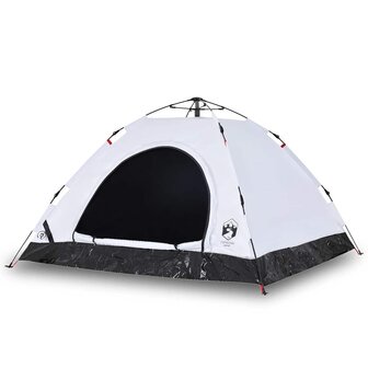 Tent 5-persoons snelontgrendeling verduisterende stof wit 2