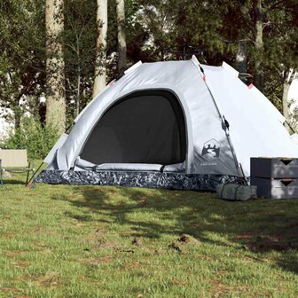 Tent 5-persoons snelontgrendeling verduisterende stof wit 3