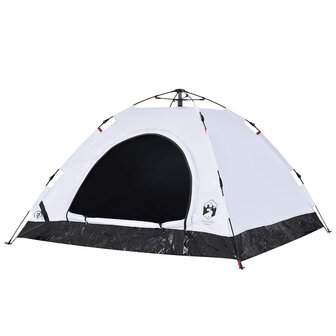 Tent 5-persoons snelontgrendeling verduisterende stof wit 4