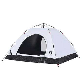 Tent 5-persoons snelontgrendeling verduisterende stof wit 5