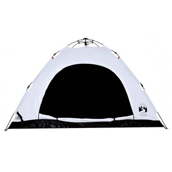 Tent 5-persoons snelontgrendeling verduisterende stof wit 7