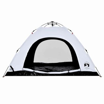 Tent 5-persoons snelontgrendeling verduisterende stof wit 8