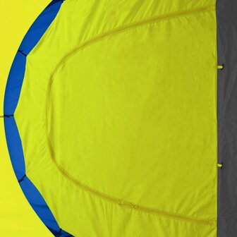 Tent 9-persoons polyester blauw en geel 5