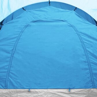 Tent 6-persoons blauw en lichtblauw 7